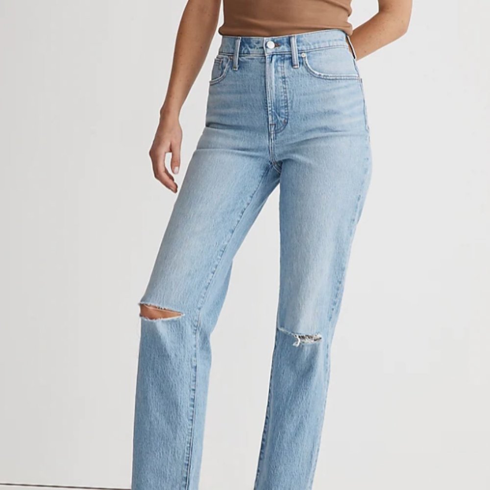 NWOT Madewell Perfect Vintage Straight Jean 31T Westana Wash